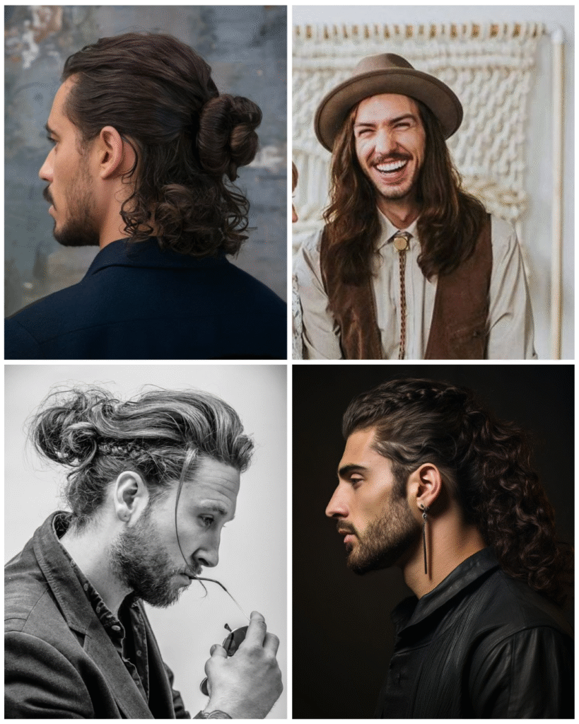 ejemplos de peinados para novios de boda boho chic