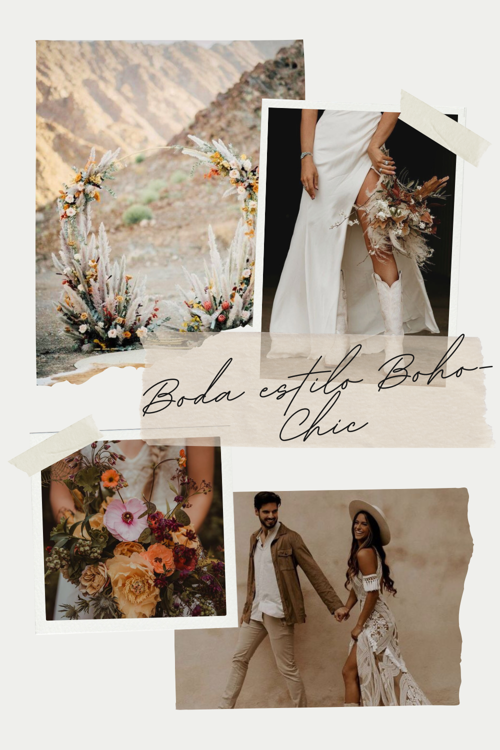 Elementos de una boda estilo boho chic