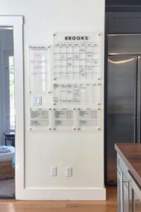 Ejemplo de un organizador de tareas para pared
