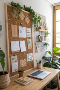 Ejemplo de un organizador de tareas para pared